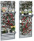 Outsunny Set of 2 Wall Mounted Plant Stand with Trellis, 170cm Wooden Plant Rack with Hanging Planter Shelves and Slatted Trellis for Climbing Plants, for Patio, Balcony, Porch, Grey