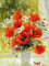 Artnapi Diamond Painting Set 5D DIY | Diamant Painting Bilder | Mohnblumen und Gänseblümchen 30x40 | Diamanten Gemälde Malen nach Zahlen | Diamant Mosaik für Haus Decor