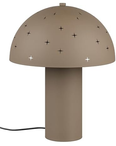 Reality Leuchten Tischleuchte Seta R51361041, Metall Taupe, exkl. 1x E14