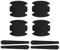 QVBGFF 8pcs Car Door Handle Protector,for Ford TRANSIT CUSTOM 2016- Anti-Collision Anti-Scratch Protection Cover Guard Film,Car Accessories