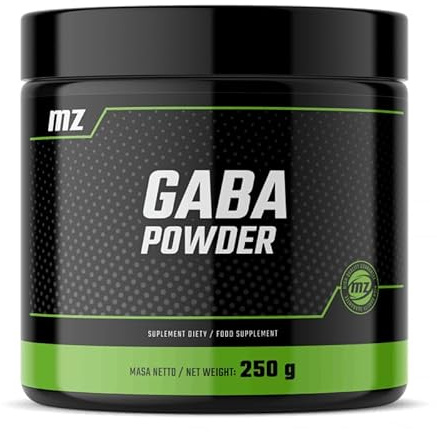 GABA-Pulver 250g - Gamma-Aminobuttersäure 600 mg pro Portion - 416 Portionen pro Packung - Vegan und ohne Zusatzstoffe - von MZ