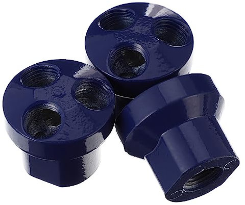 jojofuny 3pcs Air Distribution Adapter Manifold Quick Connector Pneumatic Manifold Block Splitter Air Hose Accessories