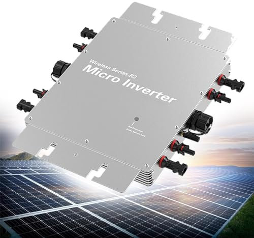 Beachtiful Onduleur 1600W avec WiFi & App Onduleur Solaire Micro-Onduleur étanche IP65, pour 4 Panneaux Solaires, Centrale électrique de Balcon Onduleur