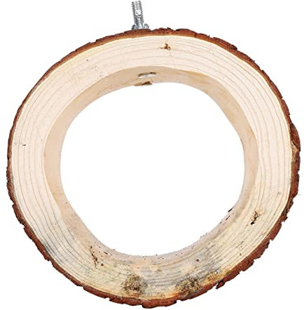 Qukaim Vogel Holzspielzeug Vogel Baum Loch Nest Holzspielzeug Versteck für Kleine Haustiere Natürliche Holzhöhle für Hamster Eichhörnchen Papagei