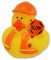 Badeente Bauarbeiter – Ca. 5 cm Groß, 4 Niedliche Motive Wählbar, Liebevoll Gestaltet, Für Badeenten-Fans (Slow)