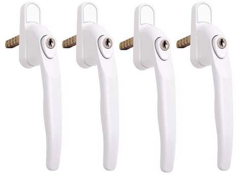 Sterling LWH10W4PK Fenstergriff, PVC, Weiß, 4 Stück