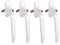 Sterling LWH10W4PK Fenstergriff, PVC, Weiß, 4 Stück