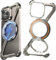 NIFBANG Z Case Natural Titanium for iPhone 16 Pro Max Phone Case,Frameless with Stand,360°Rotating Magnetic Kickstand Ring Protective Case,Slim Shockproof Cases for iPhone 16 Pro Max