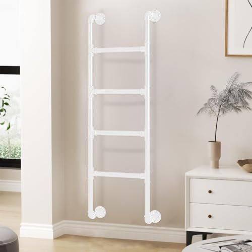 An der Wand montierte Leiter, robuste Notausstiegsleiter für Fensterschächte, Trittleiter für Hochbetten im Innenbereich, an der Wand montierte Sicherheitsgeländerleiter, Not-Feuer-Kletterle