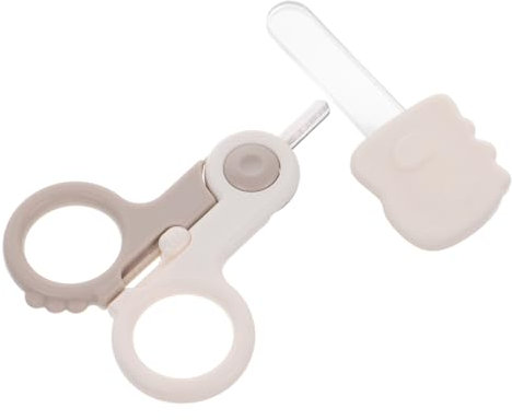 Abaodam 1 Juego Juego De Cortauñas Para Bebé Tijeras Para Uñas Infantiles Cortador De Uñas Infantil Cortaúñas Para Niños Lima De Uñas De Bebé Cortaúñas Infantil Cortaúñas Bebé Beige Vidrio