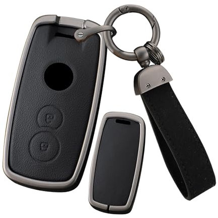ontto Coque de clé de voiture avec porte-clés - Convient pour Suzuki Swift Grand Vitara SX4 Scorss XL-7 Accès sans clé 2 boutons - Clé B - Noir