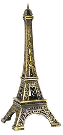 XUEYEGONGJI Eiffelturm Statue Metall Mini Dekorative Paris Eiffelturm Figur Tischdekoration 10 cm