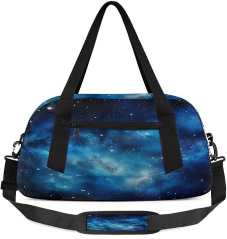 Galaxy Space Star Kinder-Reisetasche für Jungen, Mädchen, Teenager, Weltraumnebel, Sport, Turnbeutel für Wochenendreisen, Gymnastik, Tanzen, Ballett, mehrfarbig