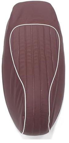 Motorrad Sitzkissen Schwarz/roter Sitzbezug aus Sattelleder für Vespa GTS300 GTS 125 150 250 300
