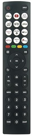 VINABTY Replacement Remote Control Applicable For Hisense Smart TV 43E7KQTUK 40A4NTUK 32A4NTUK 40E4NTUK 32E4NTUK 43A7KQ 43A6KTUK 43E78KQTUK 50A6KTUK 50A7KQTUK 50E78KQTUK 55A6KTUK 55A7KQTUK