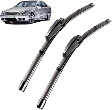HOCAH Scheibenwischer Kompatibel für Mercedes Benz C-Class C160 C180 C200 C230 C240 C280 C350 C32 C55 W203 2004-2007, Wischblatt Satz Front Und Heck Wischerblätter Ersatz Wischerarm Auto Zubehör