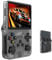 R36S Console per videogiochi portatile retrò, schermo IPS da 3,5 pollici, scheda TF da 64 g, oltre 10.000 giochi, console di gioco portatile, con sistema Linux open source (nero)