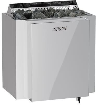 Harvia Qubic Combi BQ90S Steel 9 kW Saunaofen mit Verdampfer Verdampferofen