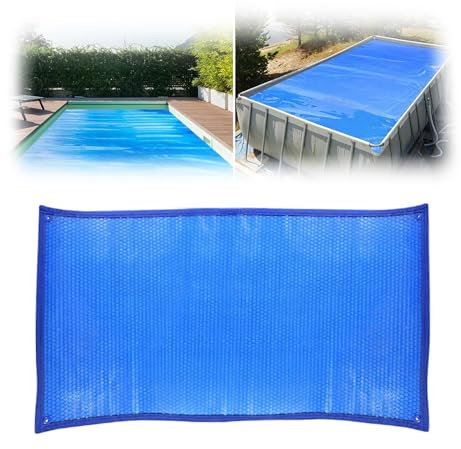 Telo Termico Piscina Telo Solare Rettangolare Per Piscina, Copertura Solare Per Piscina Fuori Terra 16x32 20x40 18x36 15x30 16x24, Antipolvere Copertura Per Riscaldatore Solare Per Piscina(WxL 3.5x4m)