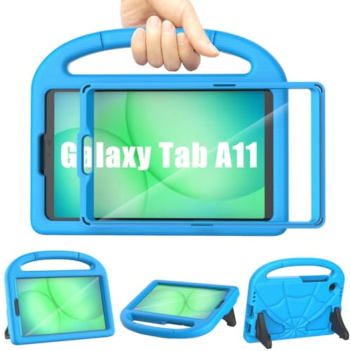 Funda Infantil para Samsung Galaxy Tab A11 8,7 Pulgadas 2025/Samsung Galaxy Tab A9 8,7 Pulgadas 2023 con Protector de Pantalla, Patamiyar antigolpes Samsung A11/A9 Tablet Funda con asa Soporte