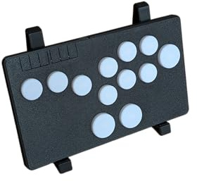 Generisch w1spArcade w1spBox Reflex Leverless Controller für Kampfspiele, Handgefertigter All-Button Arcade Stick für PC & Konsolen-Gaming