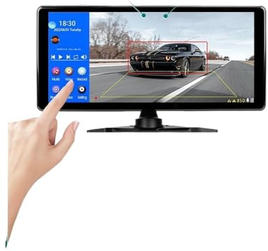 Backup Camera Replacement for RV/Truck/Bus 10.36 Inch Touch Screen 4 Channel Split Screen Car MP4 DVR Monitor With 170°AHD 1080P Camera Can Swivel Reversing Camera(B 2 BSD add 4pcs 899)