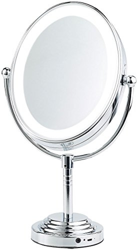 Sichler Beauty Miroir grossissant 5X à éclairage LED avec Enceinte Bluetooth - 123...