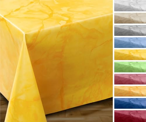 BEAUTEX Wachstuchtischdecke Marmor rund 100 abwaschbar, wetterfest | wasserundurchlässig, pflegeleicht, strapazierfähig, zuschneidbar, edle Optik, ideal für Esszimmer, Garten und Balkon