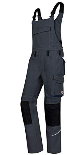 BP 1804-720-56-50s Latzhose, Stretch-Hosenträger mit Clipbefestigungen, 305,00 g/m² Verstärkte Baumwolle, anthrazit, 50s