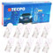 TECPO Lot de 10 ampoules W5W 12 V 5 W T10 W2.1 x 9,5d, marque de contrôle E, homologuées StVZO, pour de nombreux véhicules avec douille T10, qualité robuste, feux de position, éclairage intérieur,