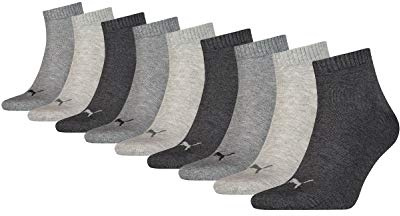 PUMA Unisex Unisex Quarter Plain 3p SocksHosiery