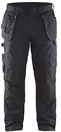 Blakläder 149613309933C150 Service Bundhose mit Nageltaschen Größe in schwarz/gelb, C150