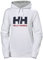 Helly Hansen W HH Logo Hoodie, Sudadera con Capucha de Deporte Mujer, Blanco, L