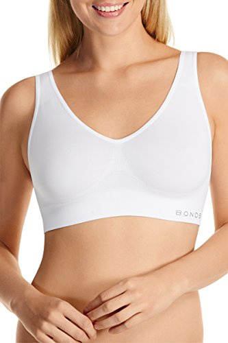 Bonds Women's Underwear Comfy Crop, White, XL