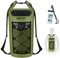 Piscifun Wasserdicht Dry Bag Rucksack Schwimm Dry Rucksack für Wassersport - Angeln Segeln Kajak Surfen Rafting Camping Geschenke für Männer und Frauen-Grün 40L