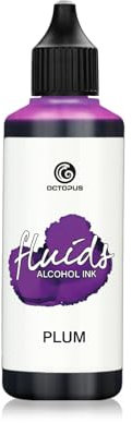 100 ml Fluids Alcohol Ink Plum for Fluid Art and Resin, Violett