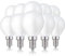 hellum LED Glühbirne E14, 10er, 2,5W warmweiß LED Lampe Tropfenform mit 250 Lumen, E14 Vintage Leuchtmittel ersetzt 25-Watt Glühbirne, G45 2700 Kelvin warmweiss Matt, 208207