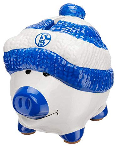 FC Schalke 04 Sparschwein (one Size, weiß/blau)