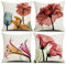 Homefeelzydys Kissenbezüge, Moderne Geometrie dekorative Baumwoll-Leinen-Kissenbezüge mit unsichtbarem Reißverschluss 45 x 45 cm Kissenbezug, 4er-Set für Wohnzimmerstuhl Sofa