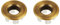 NSODOO Garniture de lavabo pour lavabo Couvercle de trop-plein Insert en laiton dans le trou Bouchons ronds Bronze 2 PCS