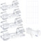 Transparente Kabel-Clips, selbstklebend, für Zuhause, Büro, Schreibtisch, Kabel-Management, 80 Stück