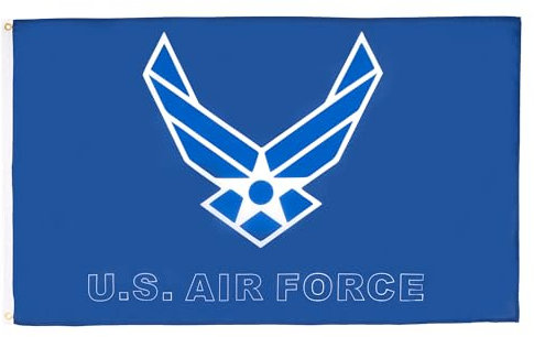 AZ FLAG - Drapeau Force aérienne des États-Unis - 90x60 cm - Drapeau Us Air Force - Usa 100% Polyester Avec Oeillets Métalliques Intégrés - Pavillon 50 g
