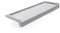 Seiletech.de Fensterbank Stahl + Pulverbeschichtet | 80 cm | Silber RAL 9006 | Tiefe 10 cm | Wetterfest | Inkl. Alu Endkappen | Fensterbrett | Aussenfensterbank | Outdoor | Fenstersims | Aussen