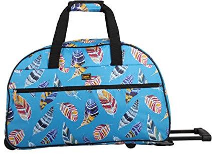 lucas Designer-Handgepäck-Kollektion, leichtes Muster, 55,9 cm, Reisetasche für Wochenende über Nacht, IN FLIGHT TURQUOISE, 22in, Lucas Gaspedal 50.8 cm