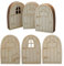 MAIXINNEW 30 Mini Porte Fatate Incompiute in Legno, Porte da Giardino Fatate, Porta Elfo per Decorazioni, Feste di Compleanno, Natale (3 Stili)