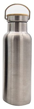 Steuber Thermoflasche 600 ml Milchkannen-Design mit praktischem Tragehenkel, doppelwandiger Edelstahl