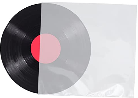 Homoyoyo 30pezzi Sacchetti Piatti per Dischi in Vinile Pz Trasparenti Ispessiti Allargati Contenitori Protettivi Linguetta per Protezione CD e Dischi Vinile