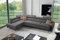 All4All Ecksofa mit Schlaffunktion Gonti XI 351 x 217 cm - Schlafsofa mit Bettkasten - Sofa in L-Form -Wohnlandschaft XXL Sofa - Eckcouch Groß - Seite Links - Dunkelgrau - Gewebe - Modern 26