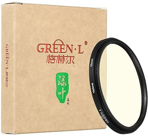 PATIKIL 52mm Gelb Filter Farbfilter Kameraobjektiv Filter Farbumwandlung Effekte Kamera Einschraubfilter für 52mm DSLR Kamera Objektiv Fotografie Foto Gelb