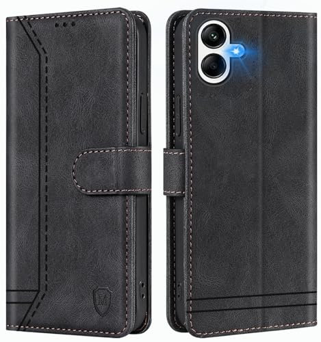 GoodcAcy Handyhülle für Asus Zenfone 10 Hülle Handyhülle Leder Klappbar Schutzhülle Tasche Wallet Brieftasche Cover Flip Case für Asus Zenfone 10 Klapphülle Schwarz